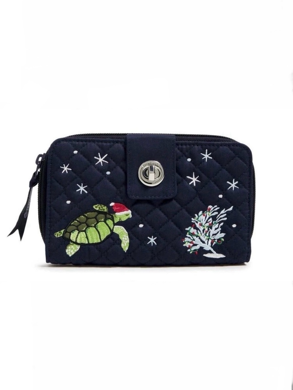 Vera Bradley Turlock Wallet Turtle Santa RFID